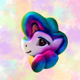 Rainbow Pony With Mood Ring - Bath Bomb