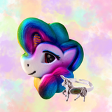 Rainbow Pony With Mood Ring - Bath Bomb