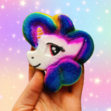 MADE TO ORDER Rainbow Pony With Mood Ring - Bath Bomb